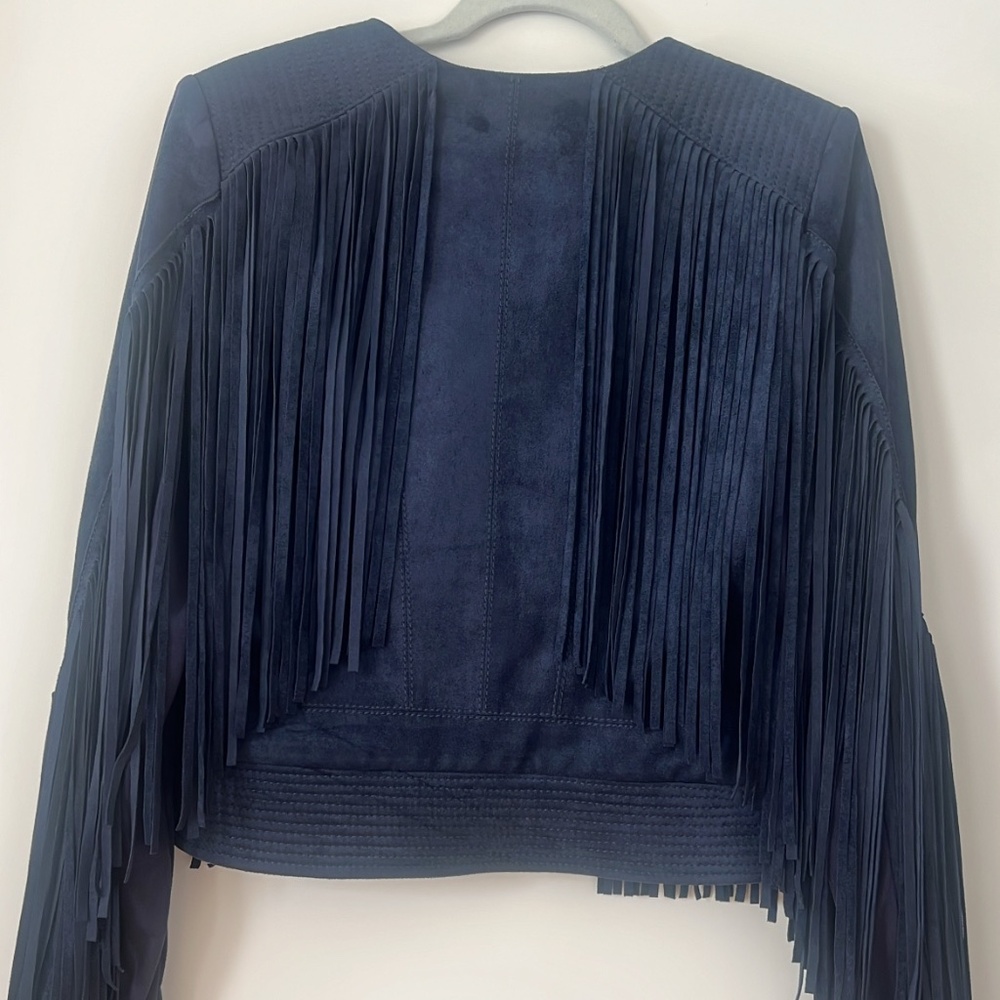 BCBG Fringe Biker Jacket - Picture 2 of 6